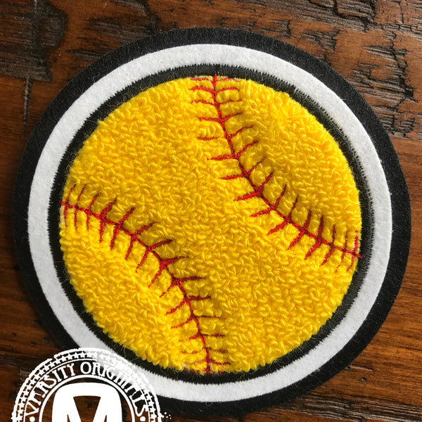 Chenille Varsity Softball Patches