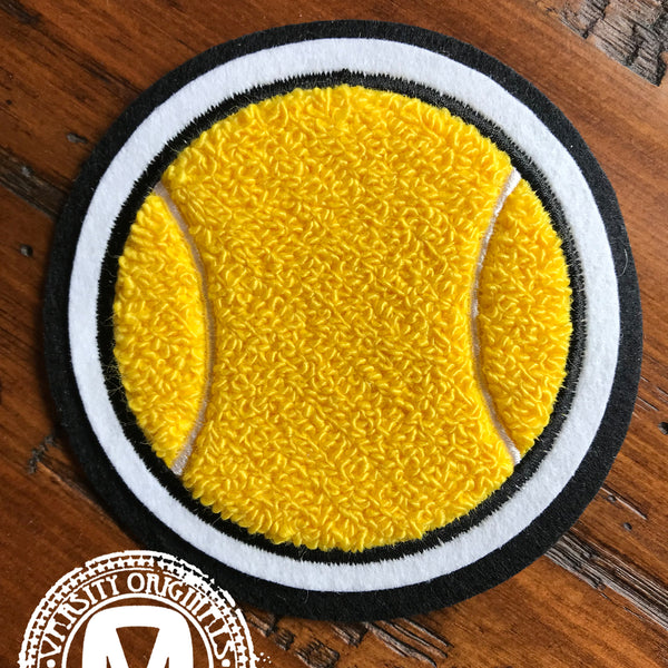 Chenille Varsity Tennis Ball Patches
