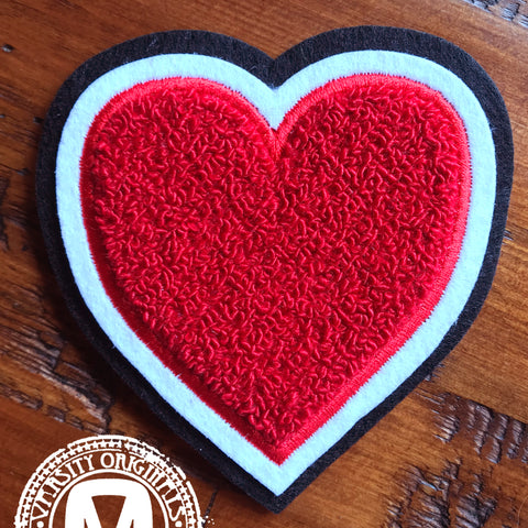 Chenille Heart Patches