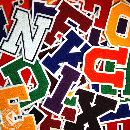 Royal/Red 6" Chenille Varsity Letter Patches