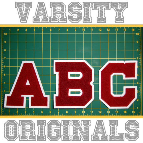 Large 6 Varsity Letter, GRAY/GOLD,Chenille & w/Felt Letters, 1-pc, Ch –  PatchPartyClub