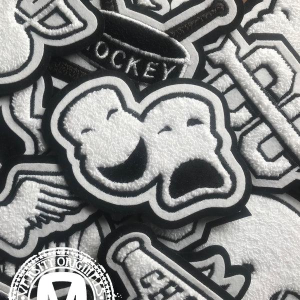 Chenille Varsity Soccer Ball Patches