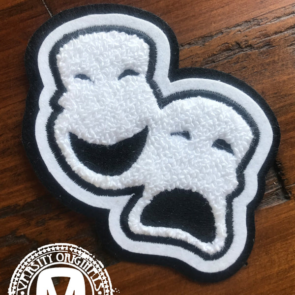 Chenille Varsity Drama Theater Patches