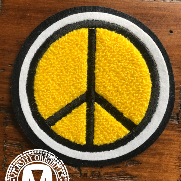 Chenille Peace Sign Patches